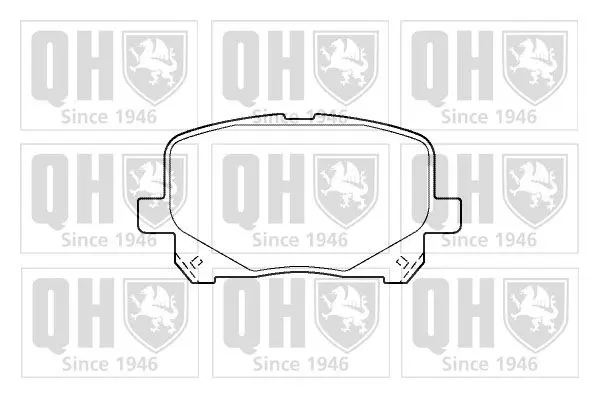 Handler.Part Brake pad set, disc brake QUINTON HAZELL BP1405 1