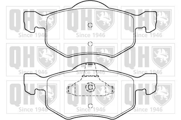 Handler.Part Brake pad set, disc brake QUINTON HAZELL BP1408 1