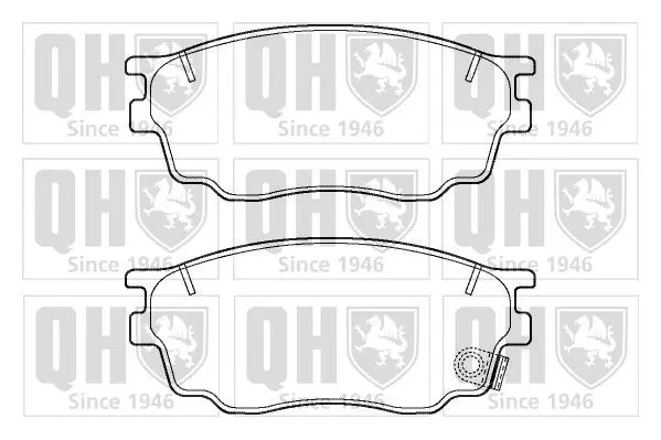 Handler.Part Brake pad set, disc brake QUINTON HAZELL BP1411 1