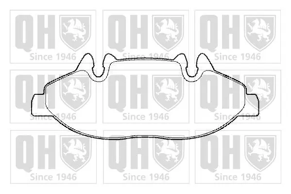 Handler.Part Brake pad set, disc brake QUINTON HAZELL BP1433 1