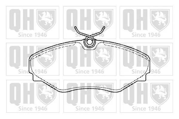 Handler.Part Brake pad set, disc brake QUINTON HAZELL BP1440 1