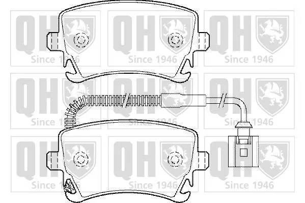 Handler.Part Brake pad set, disc brake QUINTON HAZELL BP1441 1