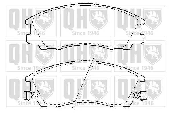 Handler.Part Brake pad set, disc brake QUINTON HAZELL BP1445 1