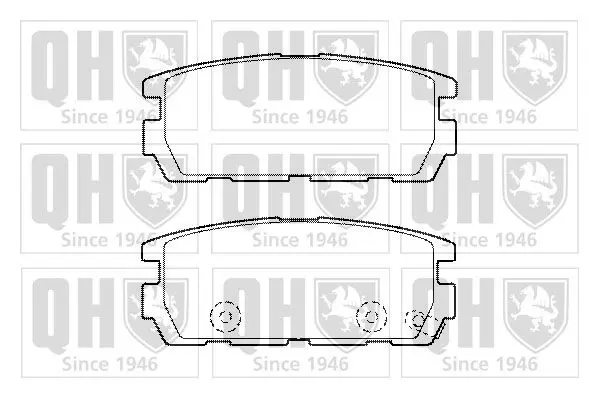 Handler.Part Brake pad set, disc brake QUINTON HAZELL BP1446 1