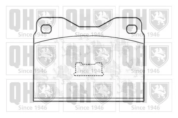 Handler.Part Brake pad set, disc brake QUINTON HAZELL BP146 1