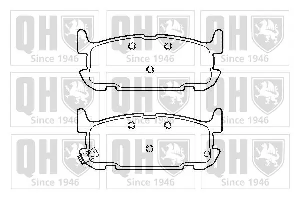 Handler.Part Brake pad set, disc brake QUINTON HAZELL BP1490 1