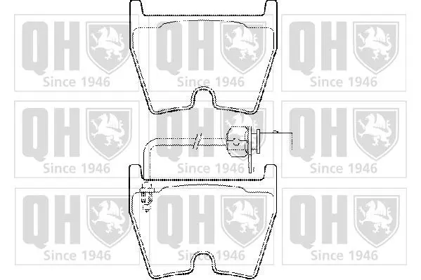 Handler.Part Brake pad set, disc brake QUINTON HAZELL BP1491 1