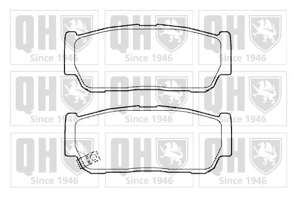 Handler.Part Brake pad set, disc brake QUINTON HAZELL BP1496 1