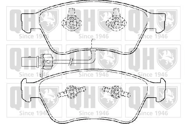 Handler.Part Brake pad set, disc brake QUINTON HAZELL BP1497 1