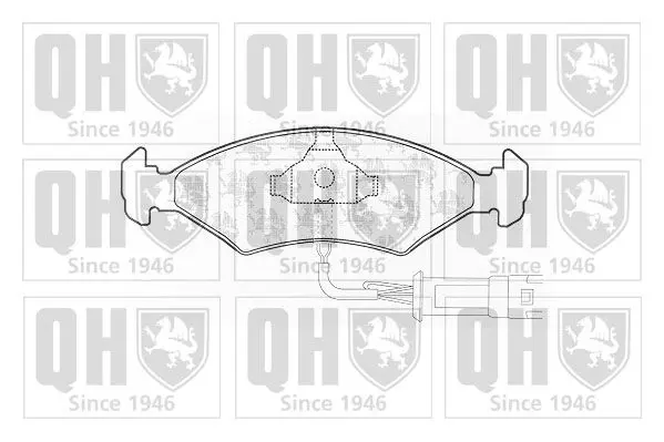 Handler.Part Brake pad set, disc brake QUINTON HAZELL BP160 1