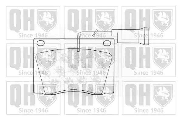 Handler.Part Brake pad set, disc brake QUINTON HAZELL BP204 1