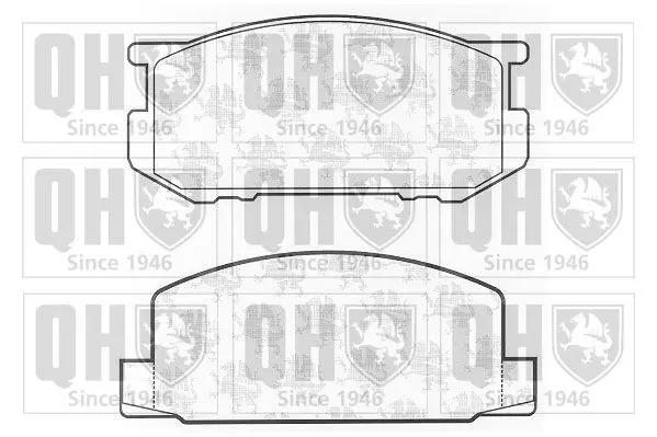 Handler.Part Brake pad set, disc brake QUINTON HAZELL BP212 1