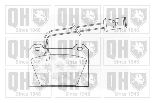 Handler.Part Brake pad set, disc brake QUINTON HAZELL BP222 1