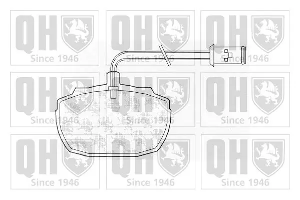 Handler.Part Brake pad set, disc brake QUINTON HAZELL BP226 1