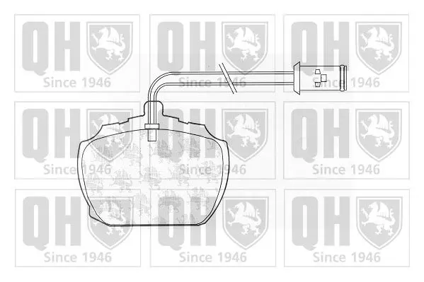 Handler.Part Brake pad set, disc brake QUINTON HAZELL BP227 1