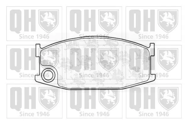 Handler.Part Brake pad set, disc brake QUINTON HAZELL BP285 1