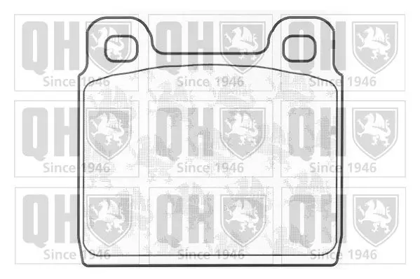 Handler.Part Brake pad set, disc brake QUINTON HAZELL BP291 1