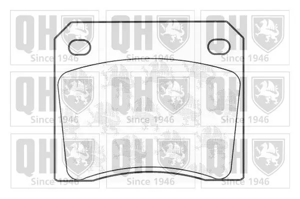 Handler.Part Brake pad set, disc brake QUINTON HAZELL BP297 1