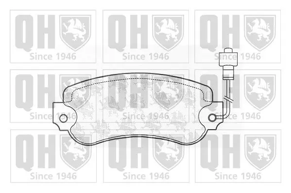 Handler.Part Brake pad set, disc brake QUINTON HAZELL BP321 1