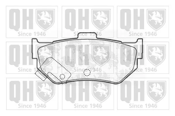 Handler.Part Brake pad set, disc brake QUINTON HAZELL BP330 1