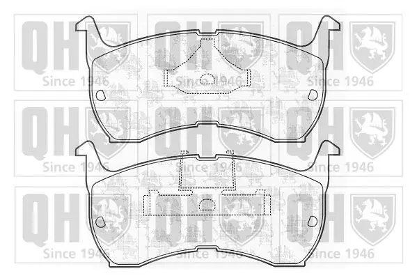 Handler.Part Brake pad set, disc brake QUINTON HAZELL BP332 1