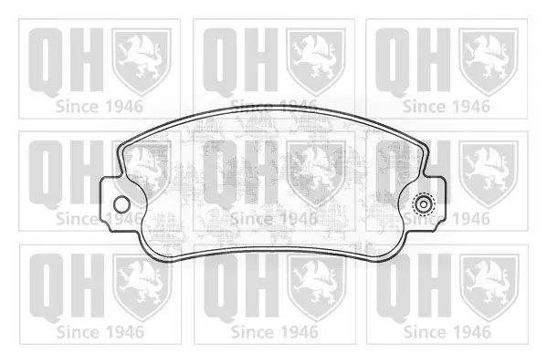 Handler.Part Brake pad set, disc brake QUINTON HAZELL BP344 1