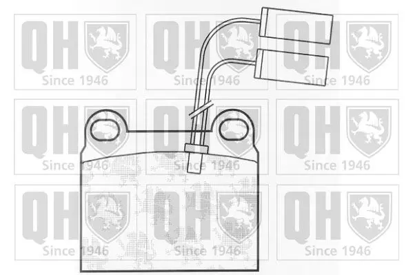 Handler.Part Brake pad set, disc brake QUINTON HAZELL BP346 1