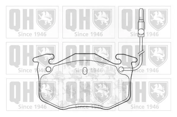 Handler.Part Brake pad set, disc brake QUINTON HAZELL BP376 1