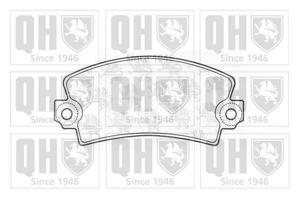 Handler.Part Brake pad set, disc brake QUINTON HAZELL BP392 1