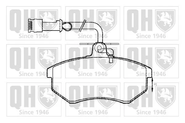 Handler.Part Brake pad set, disc brake QUINTON HAZELL BP399 1