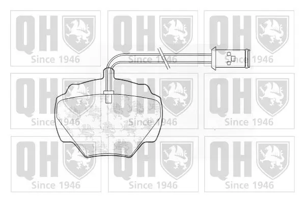 Handler.Part Brake pad set, disc brake QUINTON HAZELL BP414 1