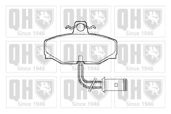 Handler.Part Brake pad set, disc brake QUINTON HAZELL BP417 1