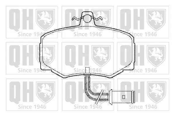 Handler.Part Brake pad set, disc brake QUINTON HAZELL BP418 1