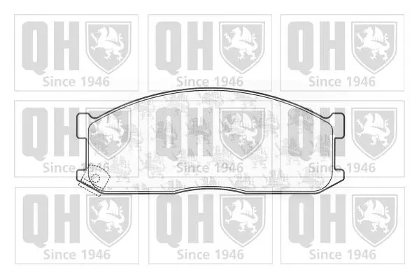 Handler.Part Brake pad set, disc brake QUINTON HAZELL BP428 1