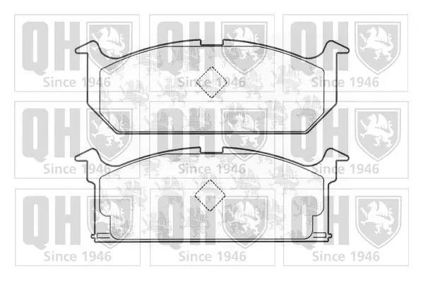 Handler.Part Brake pad set, disc brake QUINTON HAZELL BP440 1