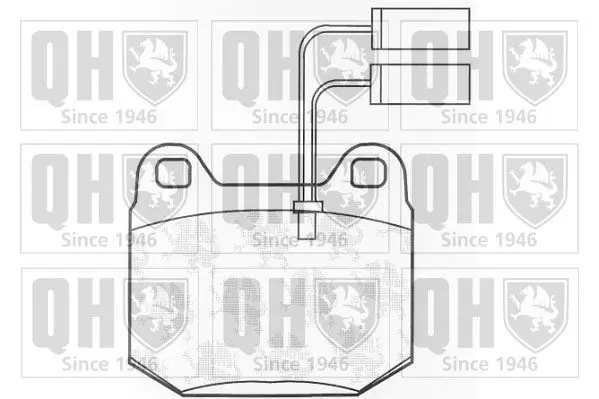 Handler.Part Brake pad set, disc brake QUINTON HAZELL BP464 1