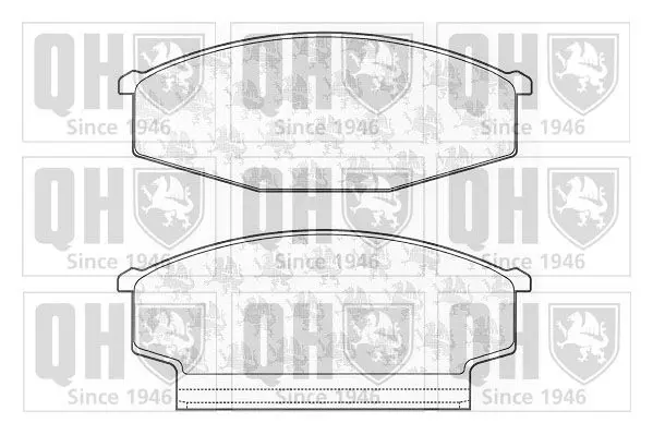 Handler.Part Brake pad set, disc brake QUINTON HAZELL BP466 1