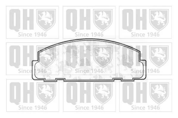 Handler.Part Brake pad set, disc brake QUINTON HAZELL BP485 1