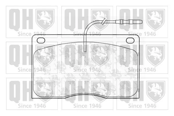 Handler.Part Brake pad set, disc brake QUINTON HAZELL BP503 1