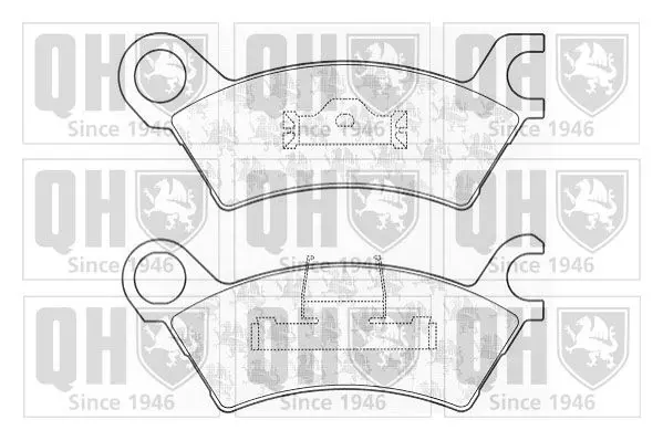 Handler.Part Brake pad set, disc brake QUINTON HAZELL BP507 1