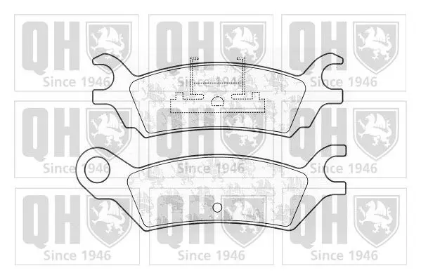 Handler.Part Brake pad set, disc brake QUINTON HAZELL BP508 1