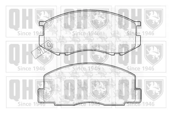 Handler.Part Brake pad set, disc brake QUINTON HAZELL BP512 1