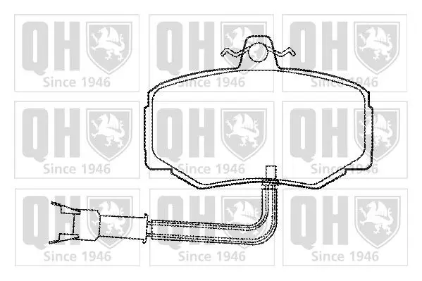 Handler.Part Brake pad set, disc brake QUINTON HAZELL BP517 1