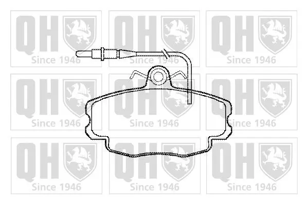 Handler.Part Brake pad set, disc brake QUINTON HAZELL BP536 1