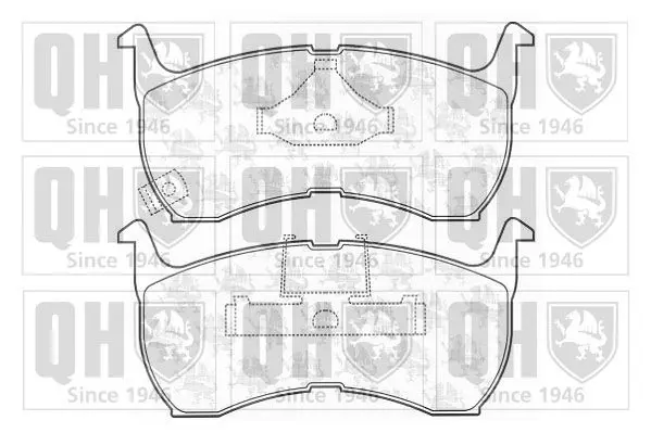 Handler.Part Brake pad set, disc brake QUINTON HAZELL BP563 1