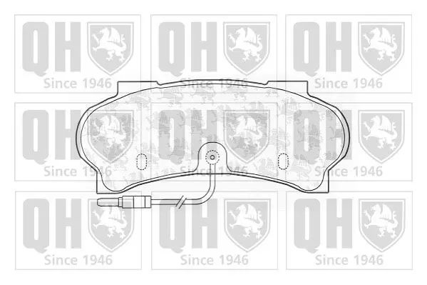 Handler.Part Brake pad set, disc brake QUINTON HAZELL BP611 1