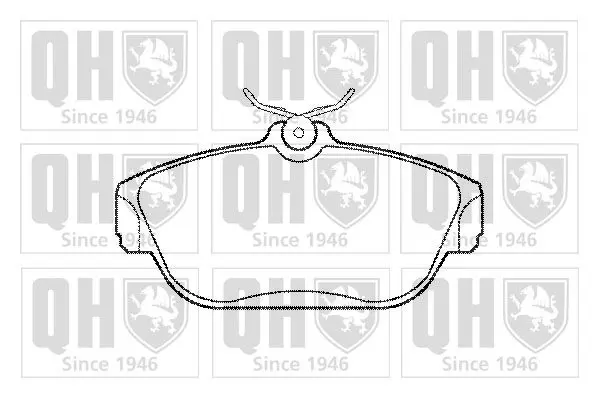 Handler.Part Brake pad set, disc brake QUINTON HAZELL BP612 1