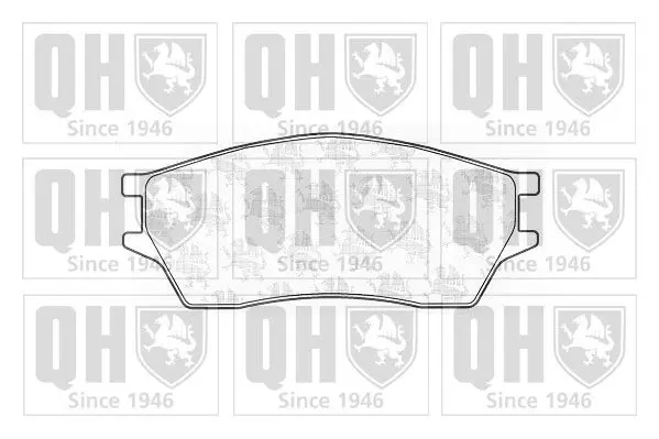 Handler.Part Brake pad set, disc brake QUINTON HAZELL BP643 1