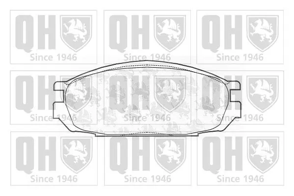 Handler.Part Brake pad set, disc brake QUINTON HAZELL BP660 1