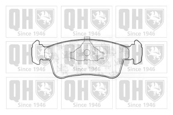 Handler.Part Brake pad set, disc brake QUINTON HAZELL BP662 1